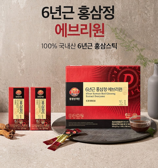 [Dongwon] 6-Year-Old Red Ginseng Everyone 10gx30T 동원 6년근 홍삼정 에브리원