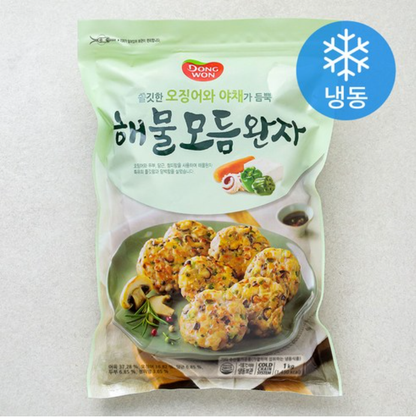 [Dongwon] Mixed Seafood Patties Jeon 1kg 동뭔 해물완자