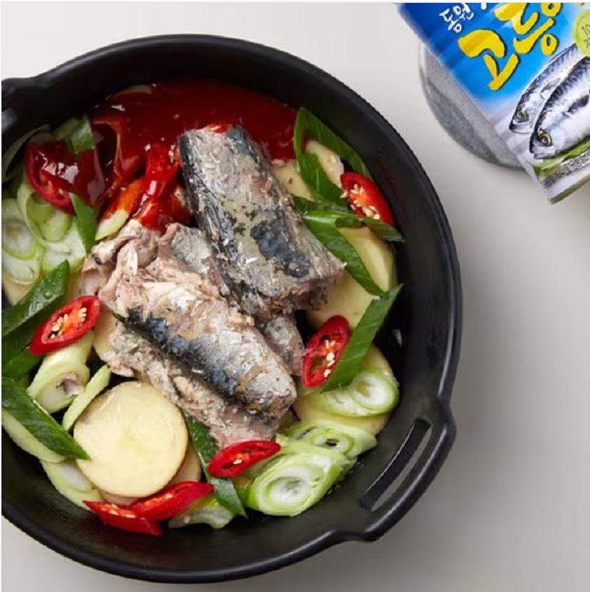 [Dongwon] Canned  Boiled Mackerel 400g 동원 고등어 캔 400g