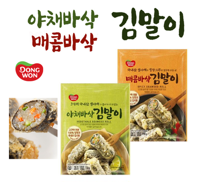 [Dongwon] Crispy Seaweed Roll (Vegetable / Spicy) 475g   동원 김말이
