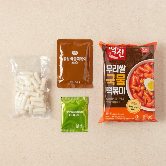 [Dongwon] Tteokbokki Master Pack – Cheese, Rosé, Soupy, Spicy 동원 떡볶이의신 4종 세트