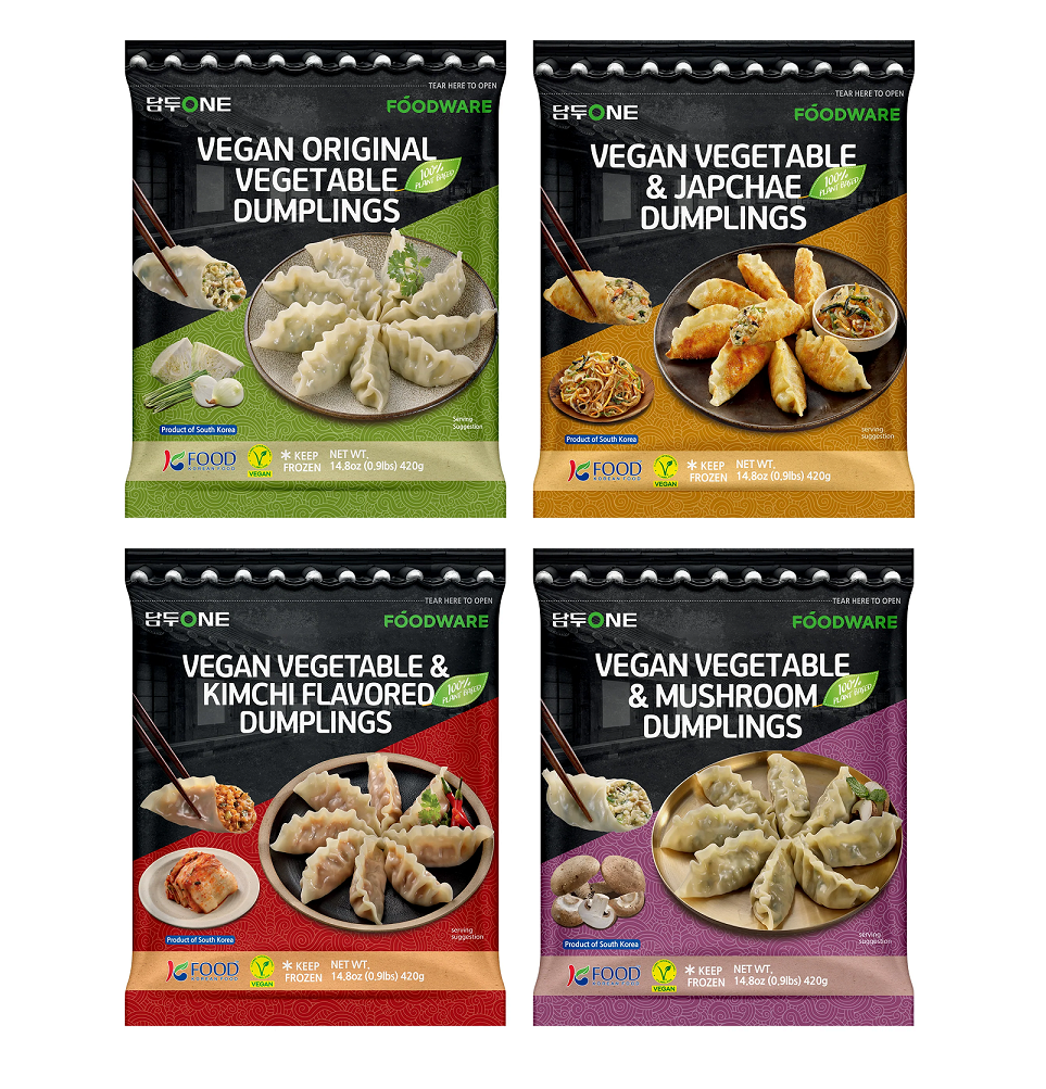 [Foodware] Vegan Vegetable Dumplings 420g 만두  야채만두 김치만두 잡채만두 버섯만두
