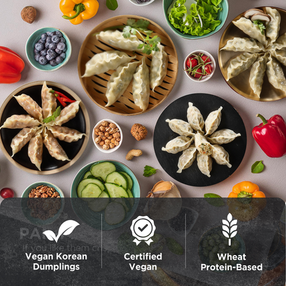 [Foodware] Vegan Vegetable Dumplings 420g 만두  야채만두 김치만두 잡채만두 버섯만두