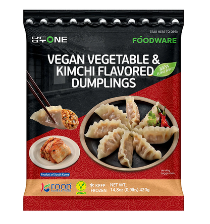 [Foodware] Vegan Vegetable Dumplings 420g 만두  야채만두 김치만두 잡채만두 버섯만두