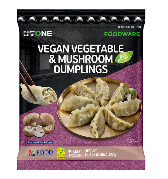 [Foodware] Vegan Vegetable Dumplings 420g 만두  야채만두 김치만두 잡채만두 버섯만두