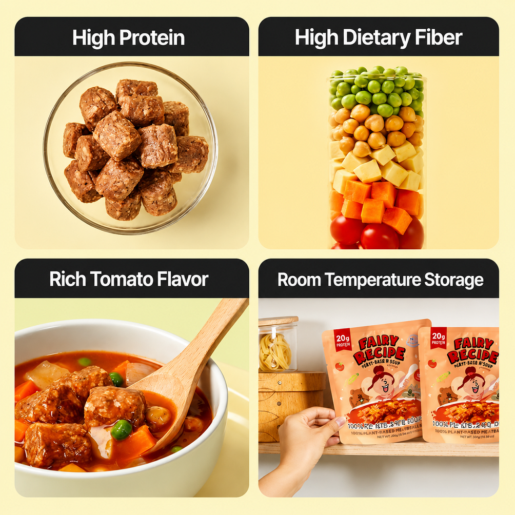 [Fairy Recipe] 100% Plant-Based Meatballs Fairy Soup 300g  식물성 미트볼 요정스프