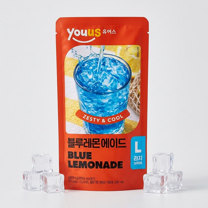 [GS25 YOUUS] Pouch 340ml (Blue Lemonade / Watermelon Ade / Peach Iced Tea)블루레몬 수박 복숭아 에이드