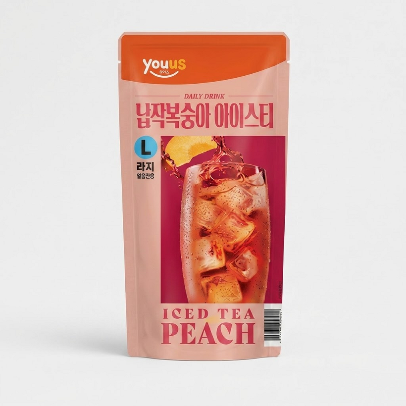 [GS25 YOUUS] Pouch 340ml (Blue Lemonade / Watermelon Ade / Peach Iced Tea)블루레몬 수박 복숭아 에이드