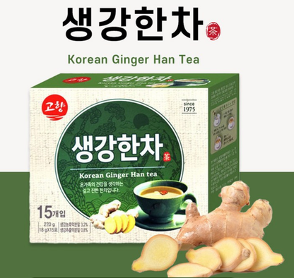 [Gohyang] Korean Ginger Han Tea 18gx15T  고향 생강한차