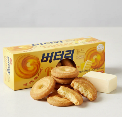 [Haitai] Butter Ring Gold Cookies 65g (해태 버터링 골드)