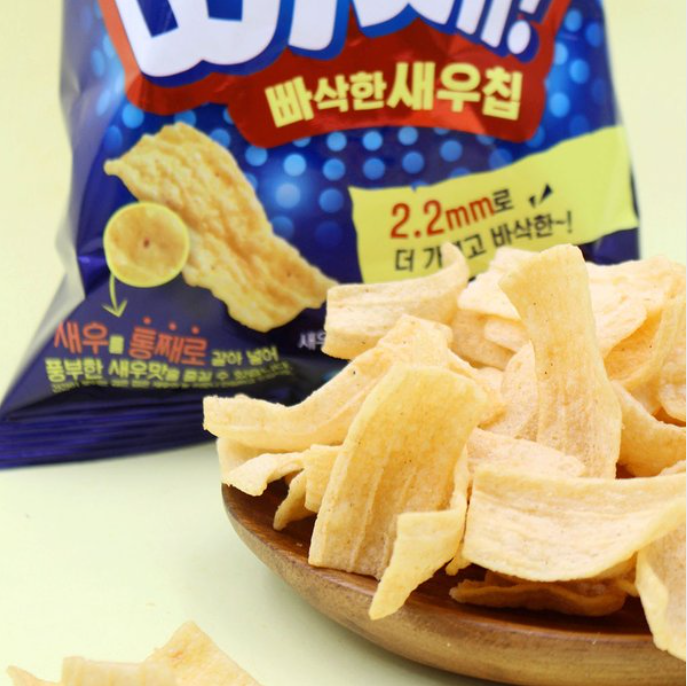 [Haitai] Crispy Shrimp Snack 55g 해태 빠삭한 새우칩 (빠새)