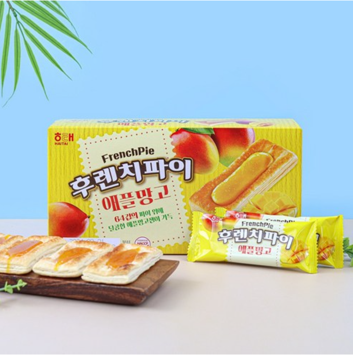 [Haitai] French Pie 156g  해태 후렌치파이 (사과 / 딸기 / 애플망고)