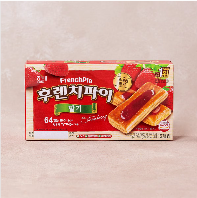 [Haitai] French Pie 156g  해태 후렌치파이 (사과 / 딸기 / 애플망고)