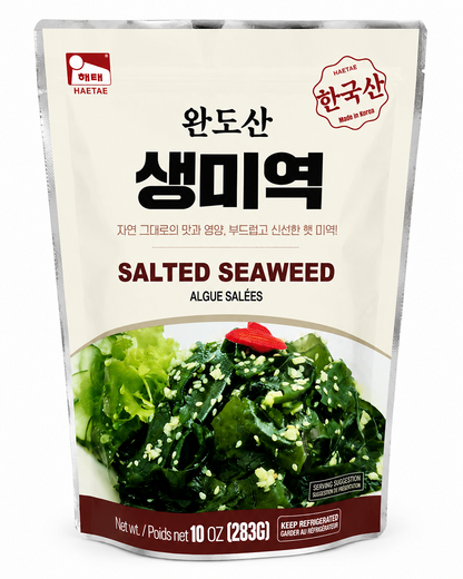 [Haitai] Korean Salted Seaweed Collection 283g (3 Types) 해태 한국산 염장 생미역 미역줄기 쌈다시마