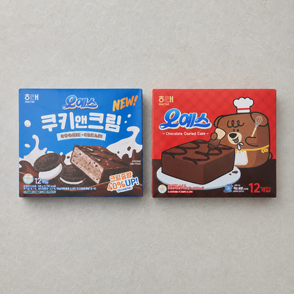 [Haitai] Oh Yes Chocolate Coated Cake (Original / Cookie & Cream) 해태 오예스