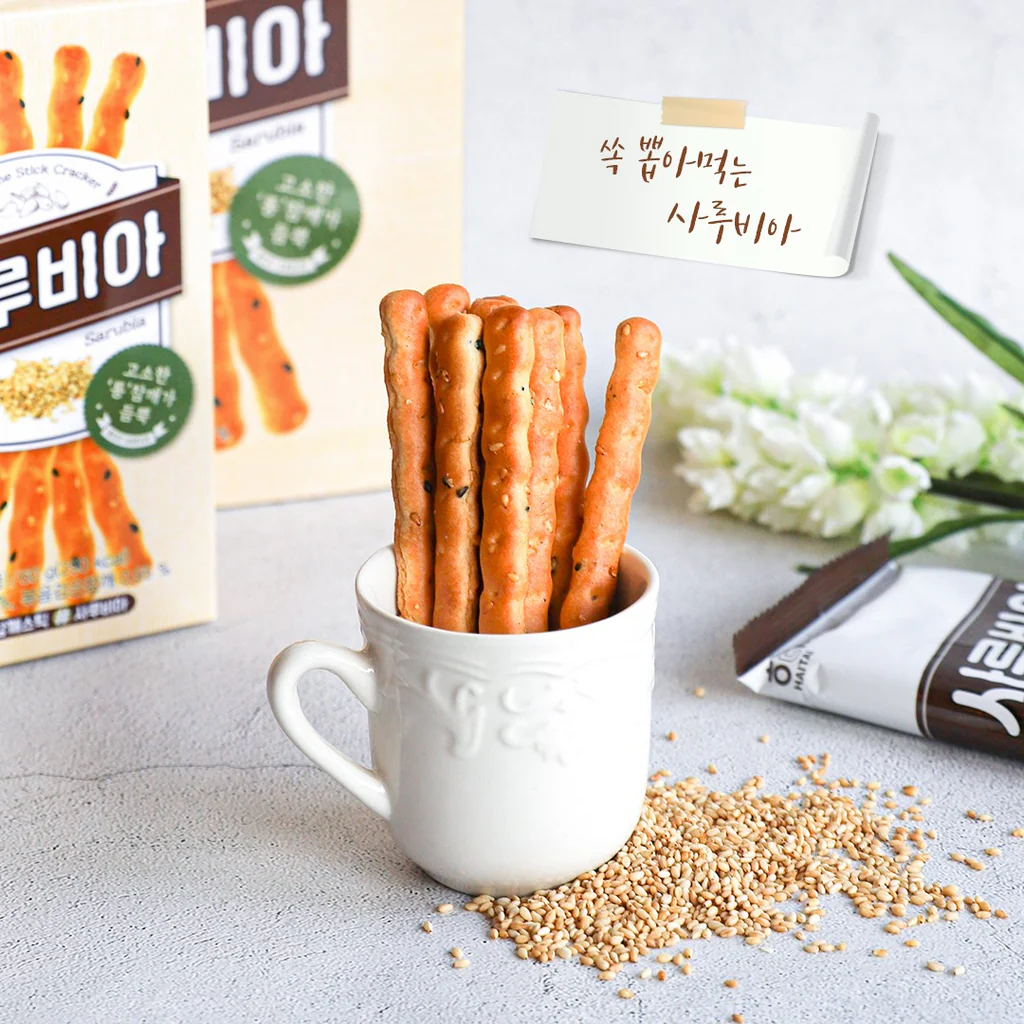 [Haitai] Sarubia Sesame Stick Crackers 60g 해태 사루비아