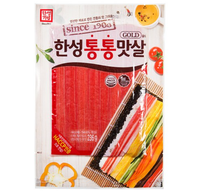 [Hansung] Chunky Crabmeat Stick Gold 236g / 1kg   한성 통통맛살 골드