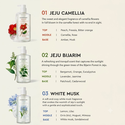 [Herbmary] Jeju Herbal Spring Water Body Wash 800ml 허브마리 제주 허브 바디워시