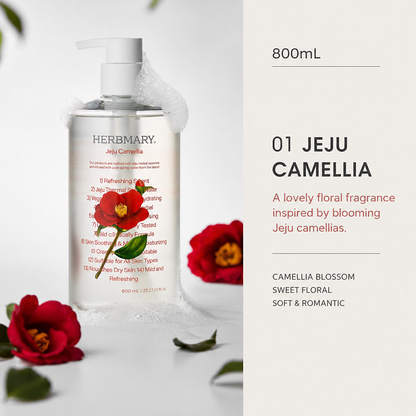 [Herbmary] Jeju Herbal Spring Water Body Wash 800ml 허브마리 제주 허브 바디워시