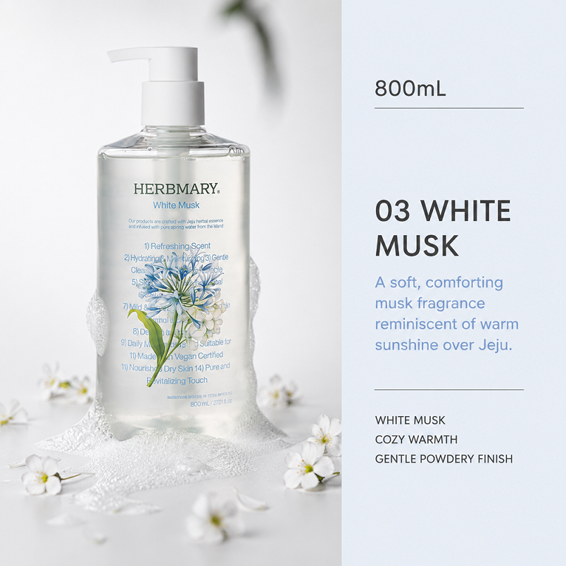 [Herbmary] Jeju Herbal Spring Water Body Wash 800ml 허브마리 제주 허브 바디워시
