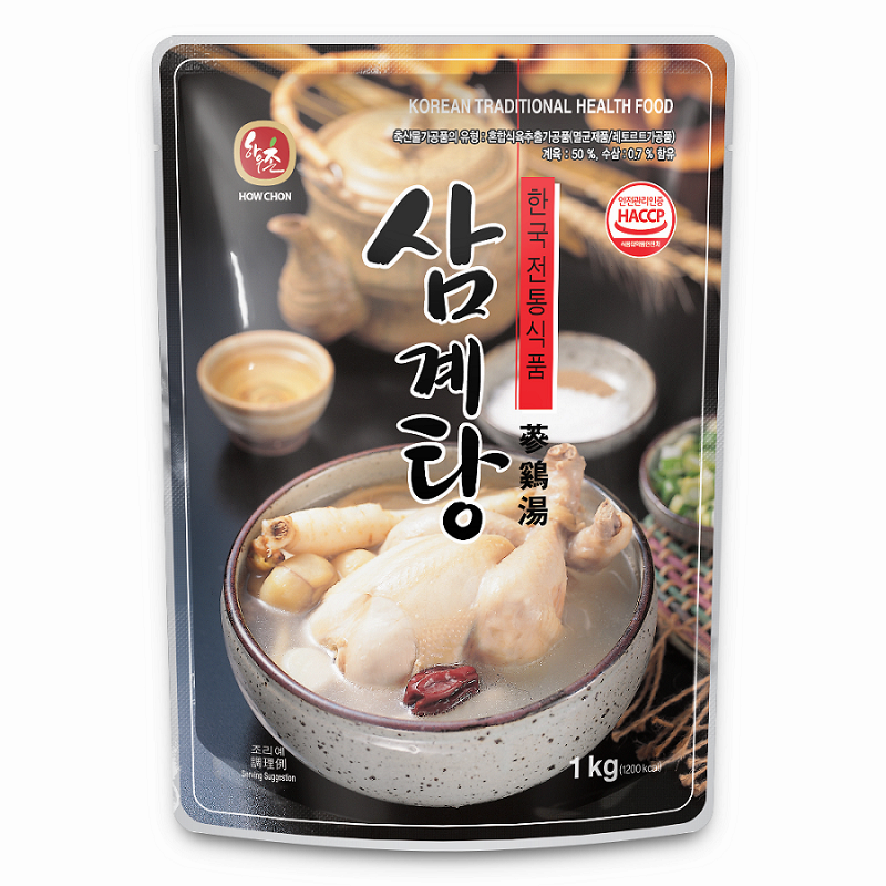 [Gyodong] Samgyetang Ginseng Chicken Soup 1kg 하우촌 삼계탕