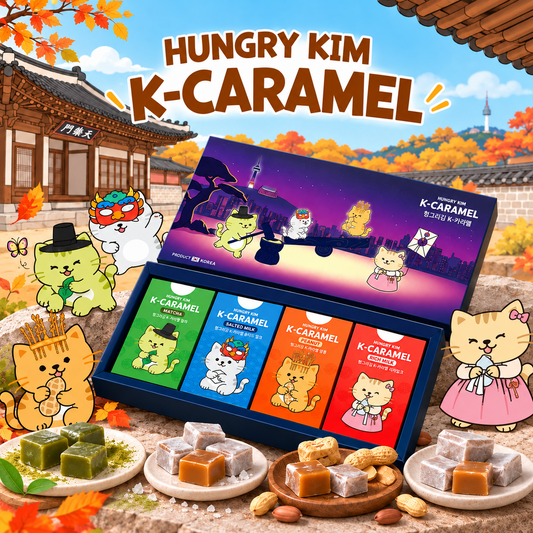 [Hungry Kim] K-Caramel Assorted Gift Box 50g x 4  헝그리킴 K-카라멜