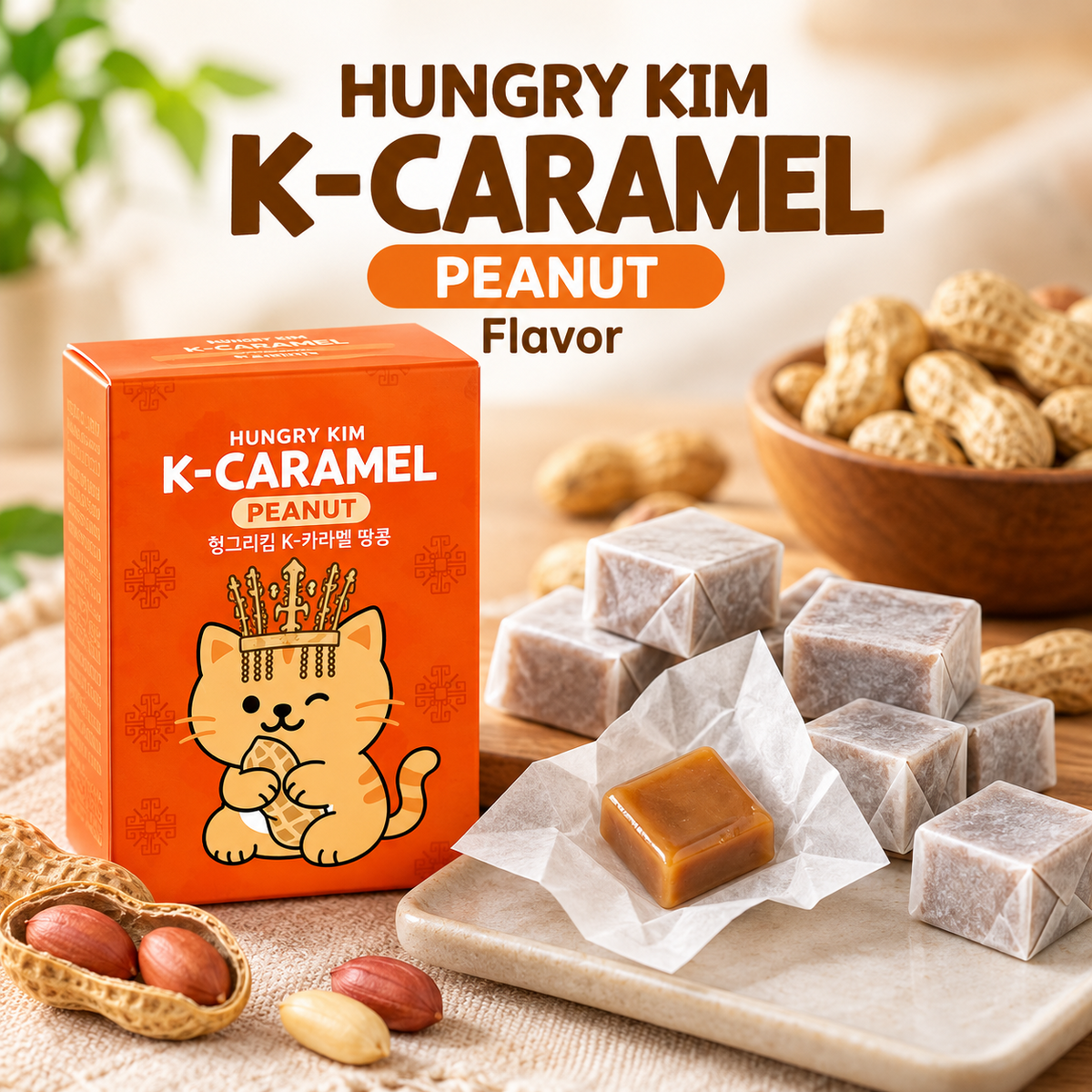 [Hungry Kim] K-Caramel Assorted Gift Box 50g x 4  헝그리킴 K-카라멜