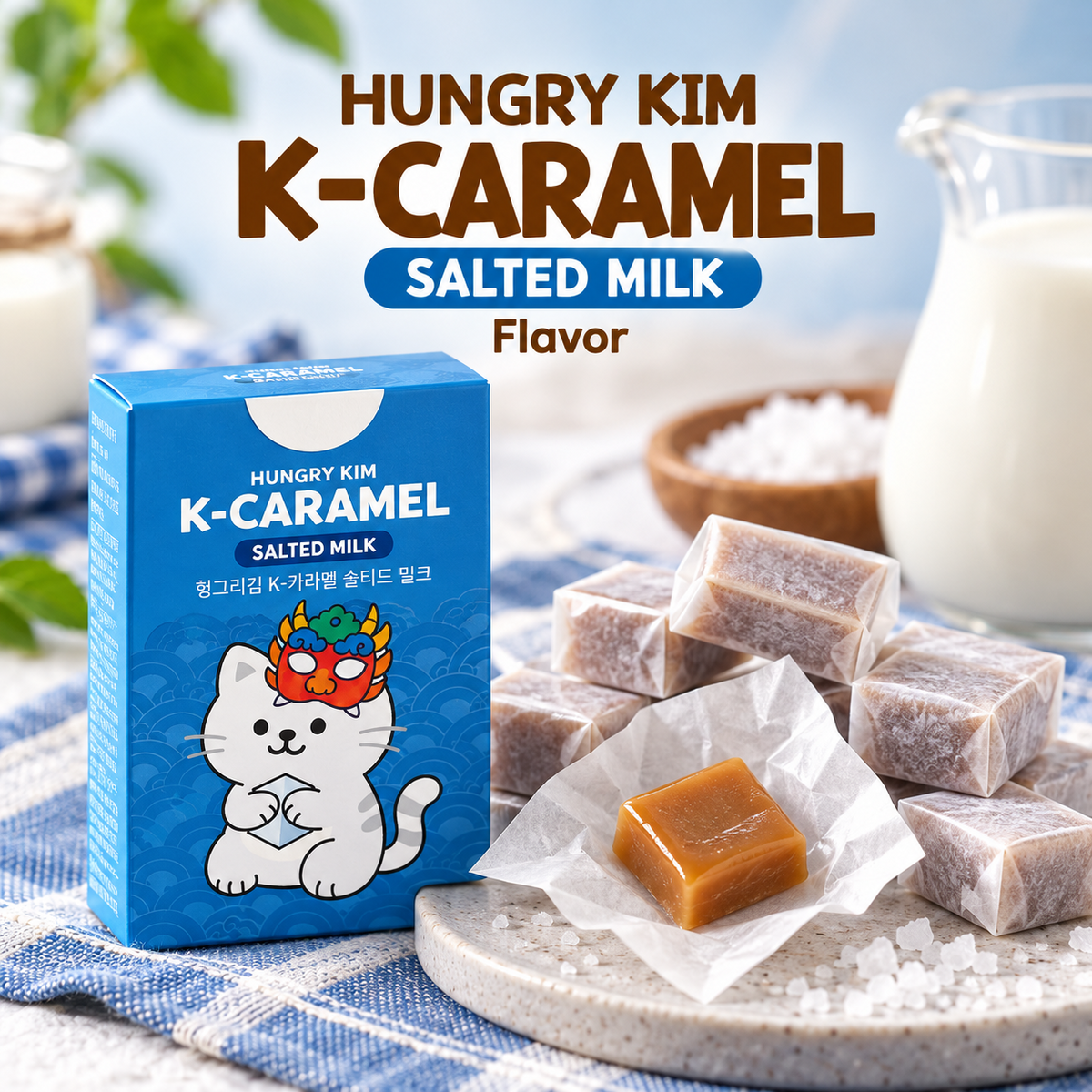 [Hungry Kim] K-Caramel Assorted Gift Box 50g x 4  헝그리킴 K-카라멜