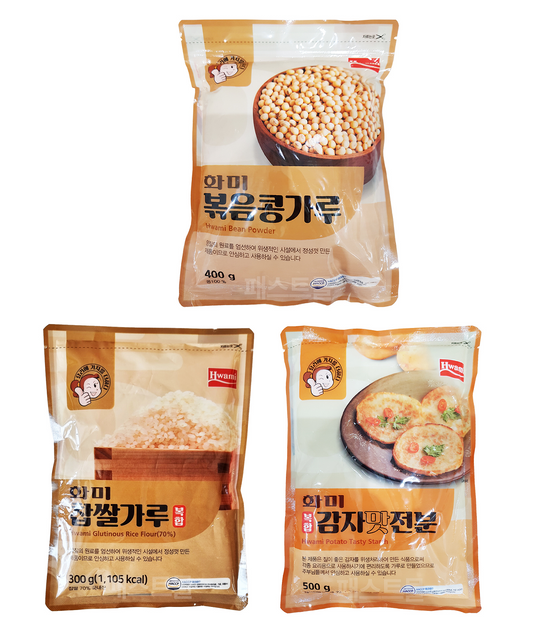 [Hwami] Glutinous Rice Flour, Bean Powder, Potato Starch 화미 감자 전분가루/찹쌀가루