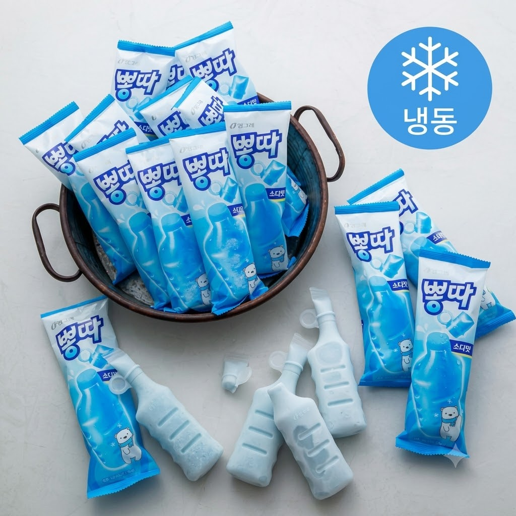 Korean Ice Pop  – 8 Popular Flavors Ice Bar  아이스바 빠삐코 폴라포 쭈쭈바 탱크보이 뽕따