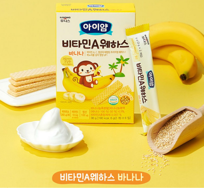 [Ildong Foodis] Baby Calcium Wafer 36g 일동 후디스 아이밀 웨하스 4종세트