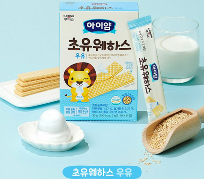 [Ildong Foodis] Baby Calcium Wafer 36g 일동 후디스 아이밀 웨하스 4종세트