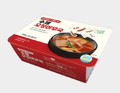 [Jeongok] Korea Spicy Squid Radish Soup 500g 수제 오징어무국 (정옥)