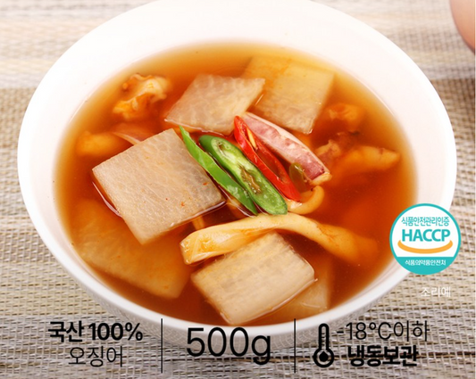 [Jeongok] Korea Spicy Squid Radish Soup 500g 수제 오징어무국 (정옥)