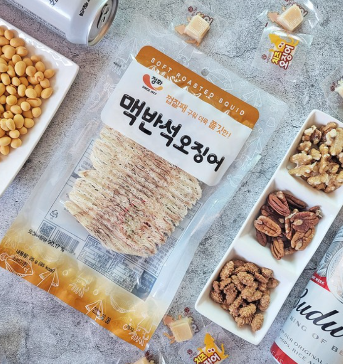 [Jeonghwa] Grilled Roasted Squid Snack 35g  정화 오징어