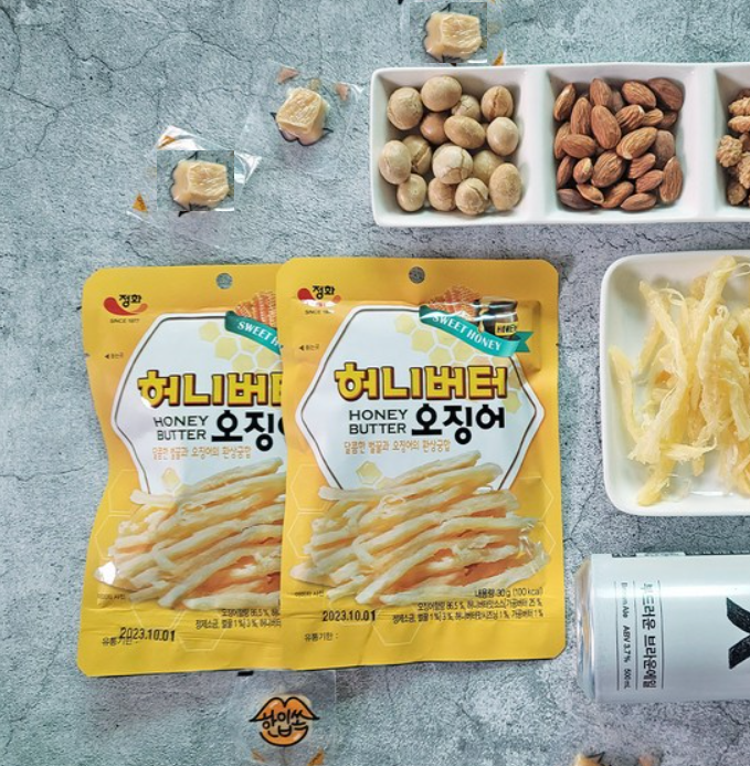[Jeonghwa] Grilled Roasted Squid Snack 35g  정화 오징어