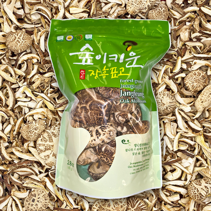 [Jeongnamjin] Jangheung Dried Oak Mushroom (Shiitake) 80g   장흥 마른 표고버섯