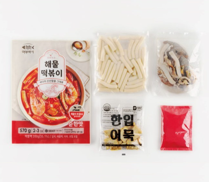 [Jinsung Food] Mild Seafood Tteokbokki 570g [어부백서] 해물 떡볶이 순한맛