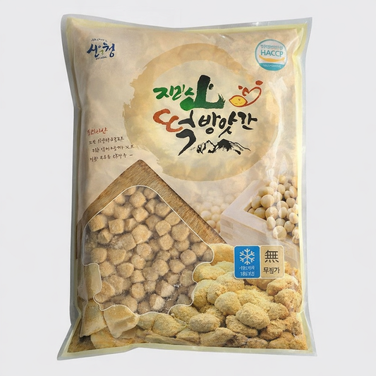 [Jirisan] Soybean Powder Rice Cake Mini Injeolmi 2kg 콩고물 인절미