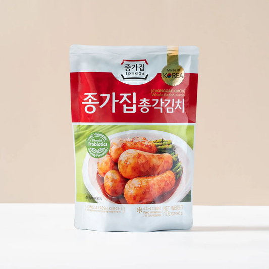 [Jongga] Chonggak Kimchi (Ponytail Radish) Halal 500g/1kg  종가  총각김치