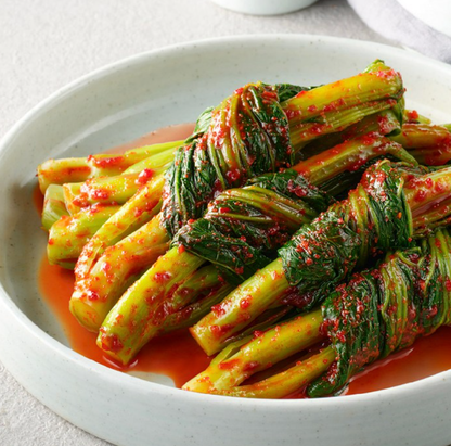 [Jongga] Gat Kimchi Mustard Leave (Dolsangat) 500g   [종가] 돌갓김치 500g