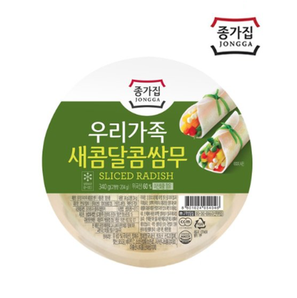 [Jongga] Pickled Sliced Wrapping Radish 340g 종가  쌈무