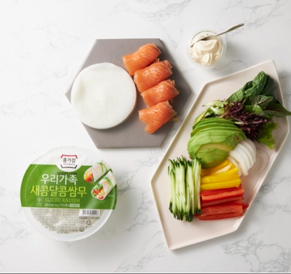 [Jongga] Pickled Sliced Wrapping Radish 340g 종가  쌈무