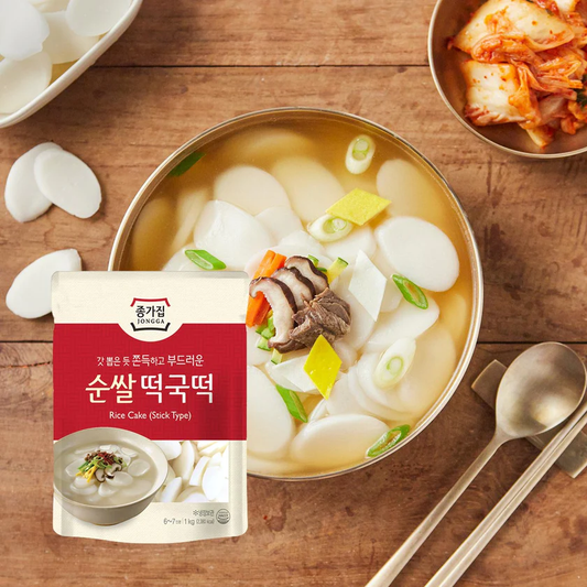 [Jongga] Rice Cake (Sliced Type) 500g / 1kg   Halal 종가 순쌀떡국떡