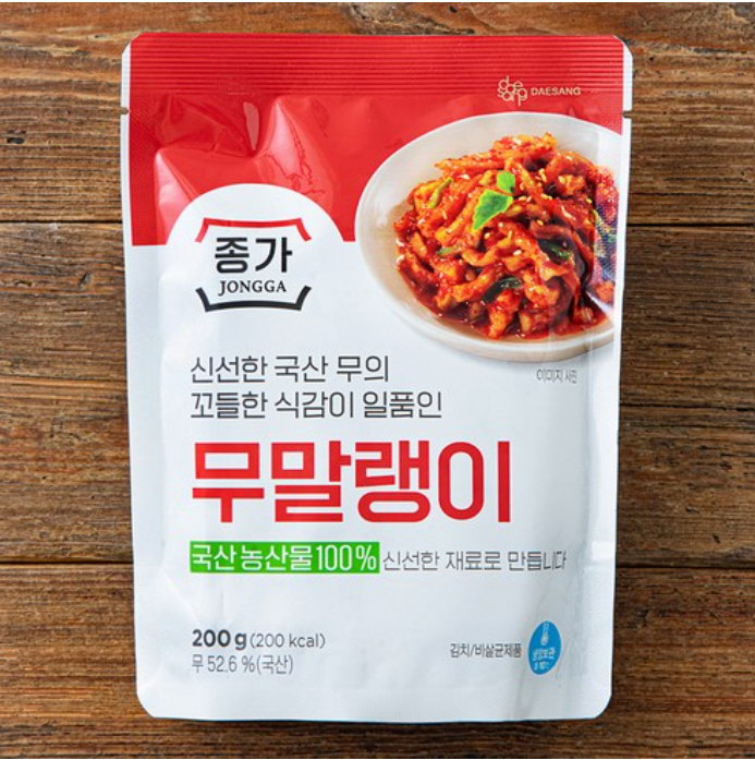 [Jongga] Seasoned Dried Radish 200g 종가 무말랭이 200g