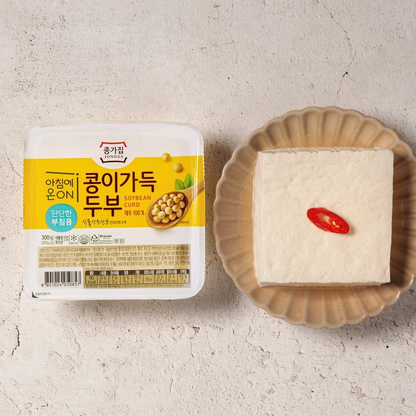 [Jongga] Soy-Rich Tofu Assortment (3 Types) 종가집 콩이 가득 두부 (부침용 / 찌개용 / 순두부)