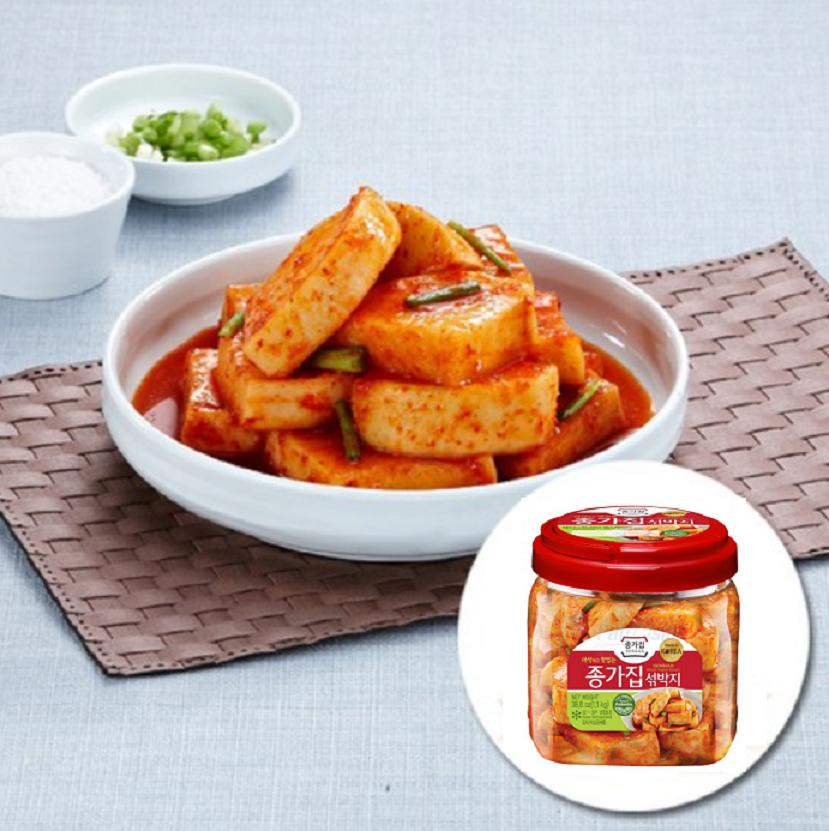 [Jongga] Whole Radish Kimchi Seolbakji 1.1kg  종가 섞박지