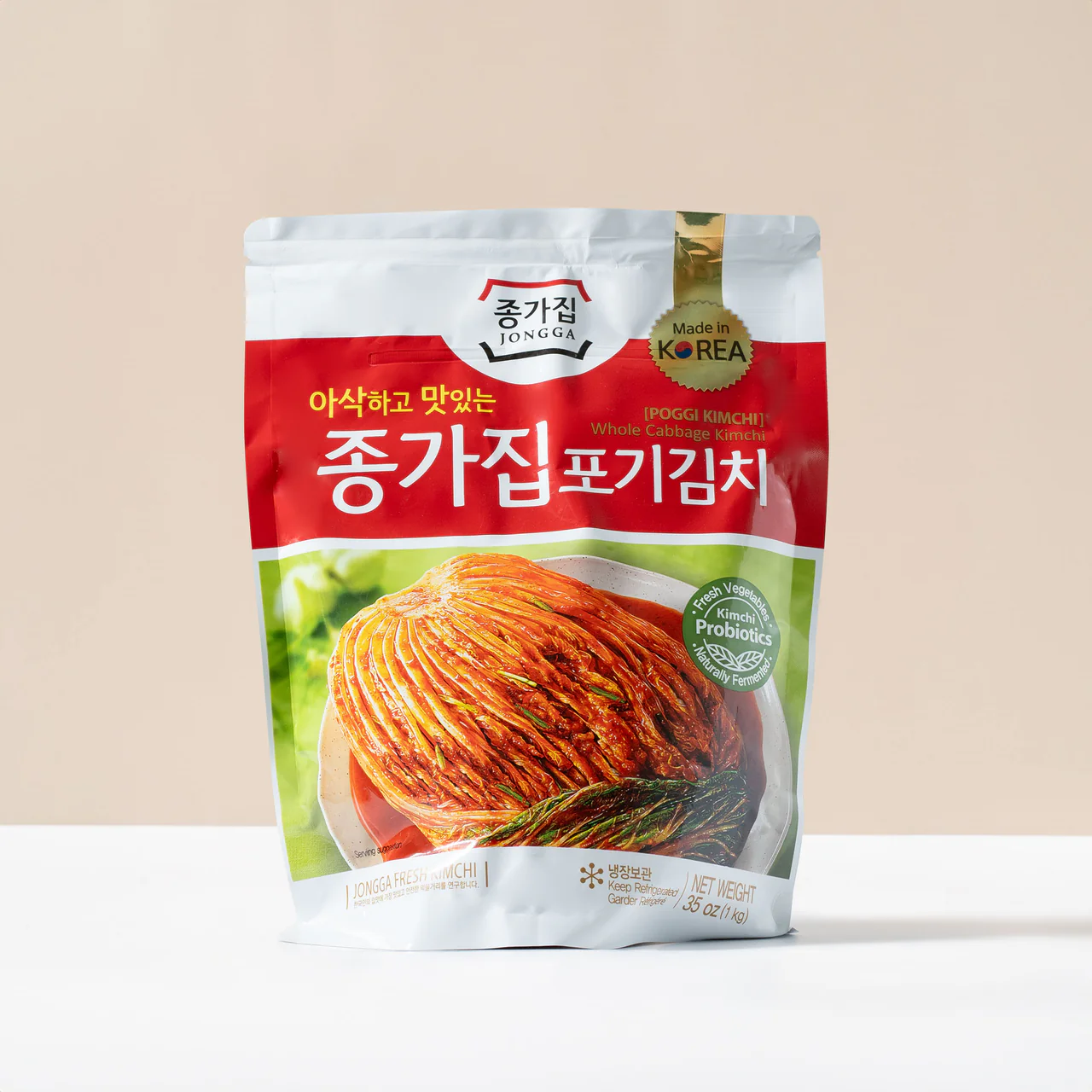 [Jongga] Whole cabbage Poggi Kimchi 1kg  종가 전라도 포기김치
