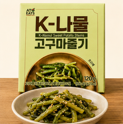 [K-Namul] Korean Namul Side Dish 120g (4 Types)  K-나물 고사리 고구마줄기 무청시래기