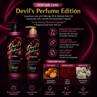 [Kerasys] Devil's Perfumed Shampoo & Conditioner 1L